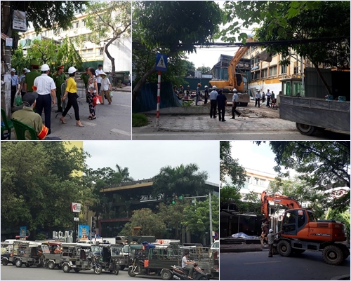 Hà Nội: Quận Ba Đình cưỡng chế sai phạm tại Dự án cống hóa mương Phan Kế Bính