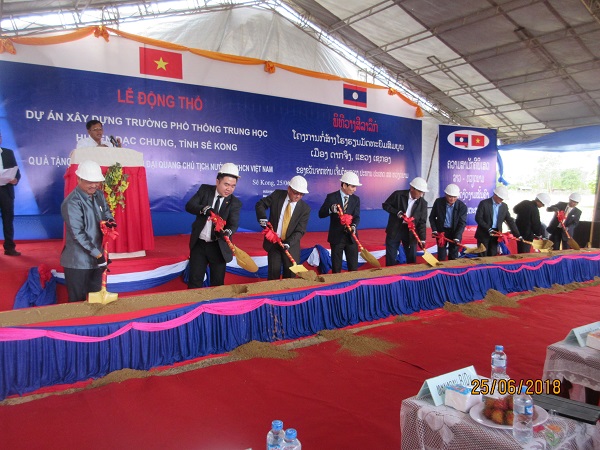 BIDV tài trợ xây dựng trường Phổ thông Trung học Dakcheung tại Lào - Hình 1