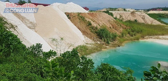 Công ty CP Thanh Nhàn (Phú Thọ): Tập kết, chế biến khoáng sản gây ô nhiễm môi trường