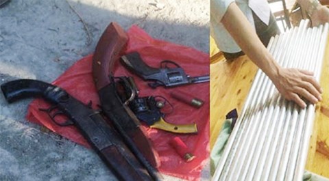 Thanh Hóa: Ngăn chặn 2 nhóm côn đồ mang súng, dao kiếm xử nhau