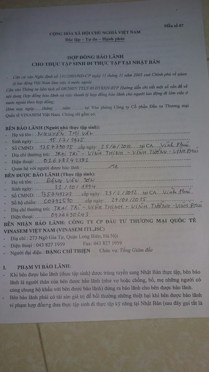 Viết tiếp bài Công ty Vinasem: Sai phạm hay tiếp tay cho sai phạm trong hoạt động XKLĐ?
