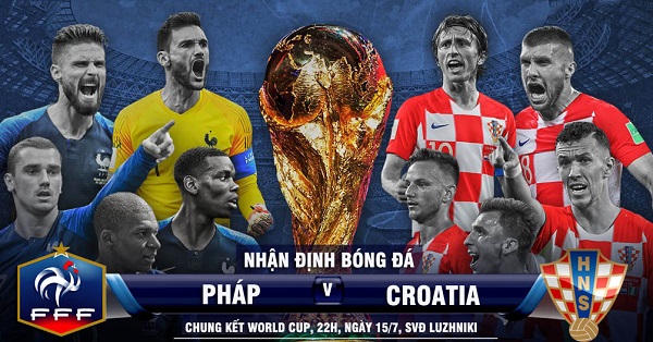 Chung kết World Cup 2018 (Pháp vs Croatia): Sức trẻ đối đầu với kinh nghiệm