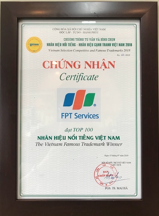 FPT Services vinh dự đạt Top 100 Nhãn hiệu nổi tiếng Việt Nam 2018. - Hình 2