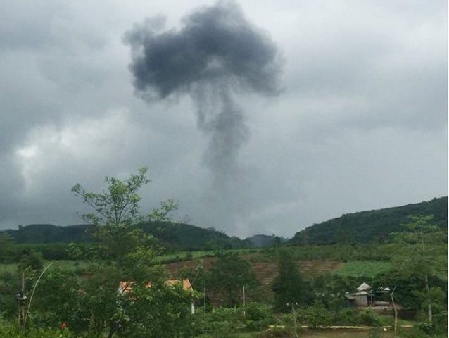 Nghệ An: Máy bay quân sự Su-22 rơi