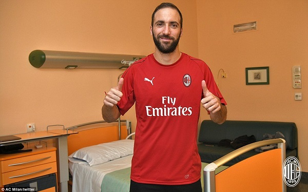 AC Milan chiêu mộ thành công chân sút Gonzalo Higuain