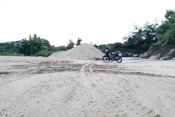 Gia Lai: Thêm một vụ khai thác cát trái phép tại huyện Chư Păh