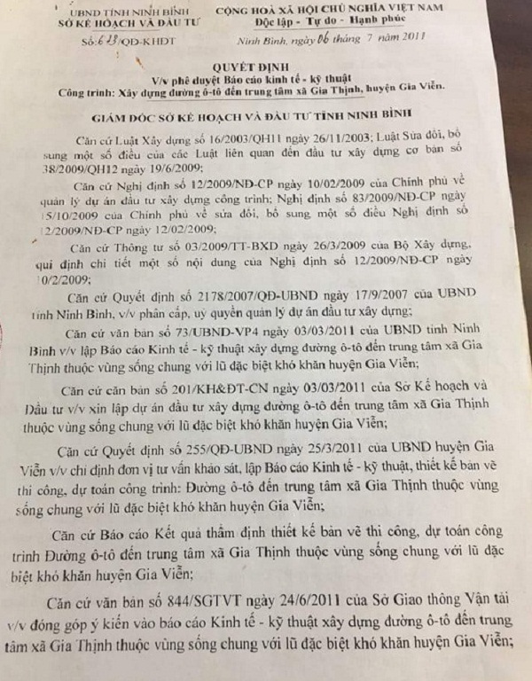 Ninh Bình: Cần làm rõ dự án chậm hoàn thành 6 năm, vẫn xin điều chỉnh, bổ sung?