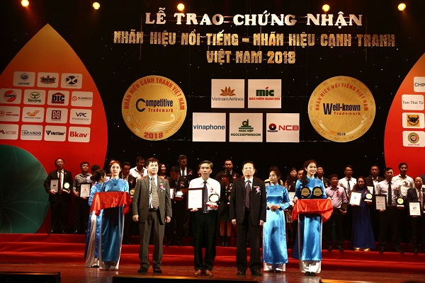 VNPT Technology vinh dự nhận giải thưởng Nhãn hiệu nổi tiếng – Nhãn hiệu cạnh tranh 2018