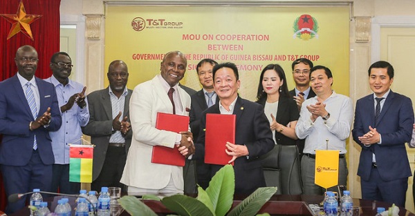 Tập đoàn T&T Group cam kết sẽ nhập khẩu hạt điều thô từ Guinea Bissau
