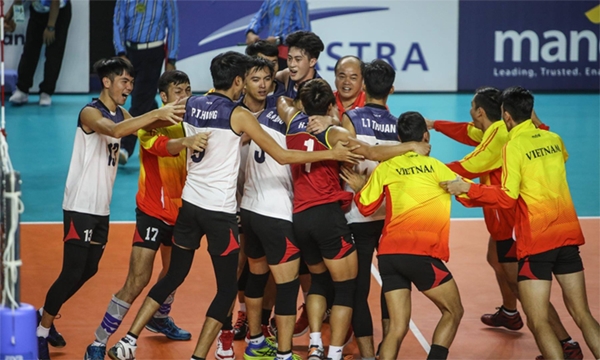 Bóng chuyền nam Việt Nam gây chấn động tại ASIAD 18