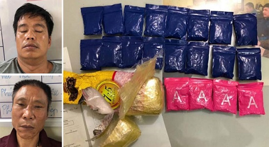 Bắt 2 đối tượng vận chuyển ma túy, dùng K59 chống trả cảnh sát