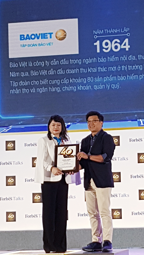 Bảo Việt - TOP 40 thương hiệu giá trị nhất Việt Nam 2018