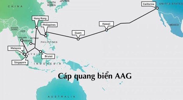 Cáp quang AAG gặp sự cố lần thứ 4 trong năm 2018
