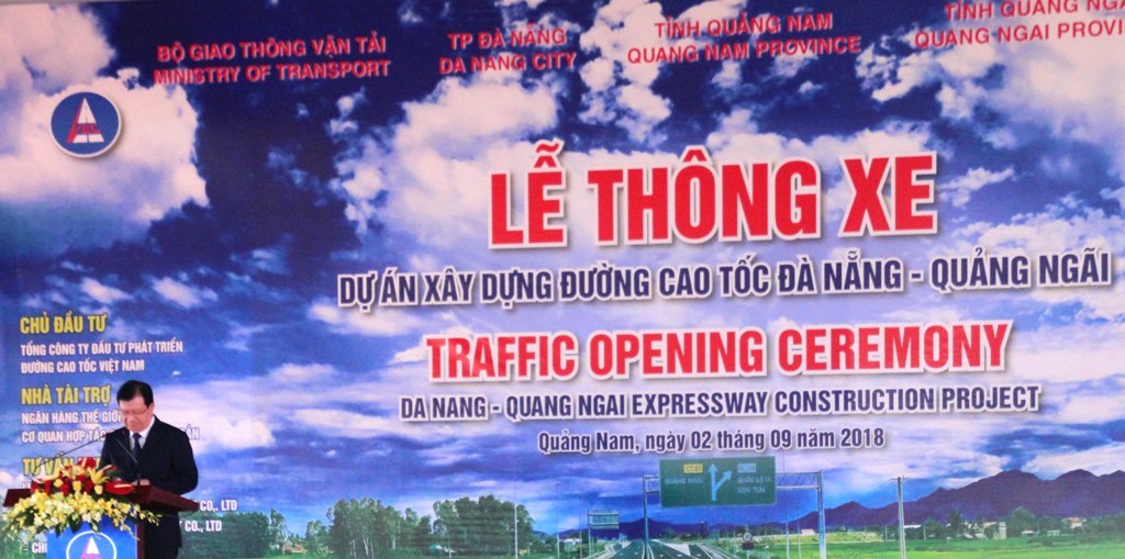 Lễ thông xe toàn tuyến cao tốc Đà Nẵng - Quảng Ngãi: Phó Thủ tướng Trịnh Đình Dũng đến dự