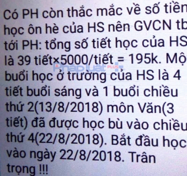 Bỉm Sơn (Thanh Hóa): Bất chấp quy định, nhiều trường THCS vẫn tổ chức “ôn hè – thu tiền”? - Hình 2
