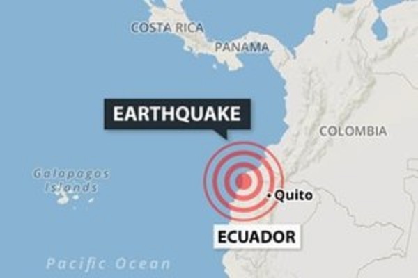 Trận động đất 6,3 độ Richter làm rung chuyển miền Trung Ecuador - Hình 1