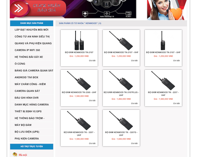 Tràn lan bộ đàm Kenwood trên thị trường: Coi chừng mua phải hàng giả