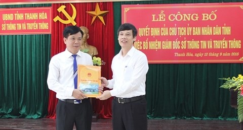 Thanh Hóa: Có tân Giám đốc Sở Thông tin và Truyền thông