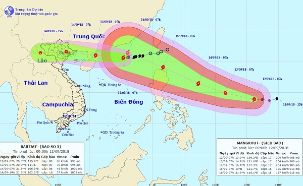 Công điện chỉ đạo ứng phó Bão số 5 và siêu bão Mangkhut - Hình 1