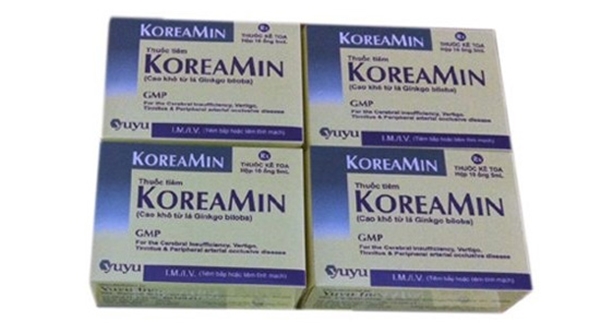 Đình chỉ lưu hành 1 lô thuốc tiêm Koreamin do không đạt tiêu chuẩn
