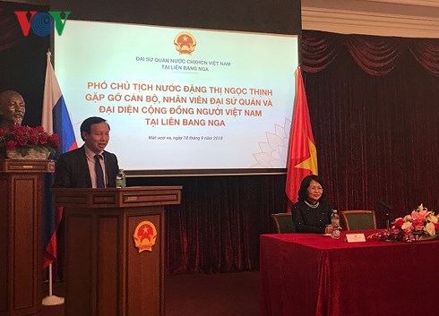 Phó Chủ tịch nước Đặng Thị Ngọc Thịnh gặp gỡ cộng đồng người Việt tại Nga - Hình 1