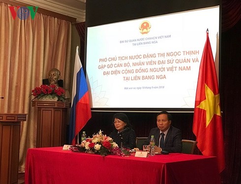 Phó Chủ tịch nước Đặng Thị Ngọc Thịnh gặp gỡ cộng đồng người Việt tại Nga - Hình 2