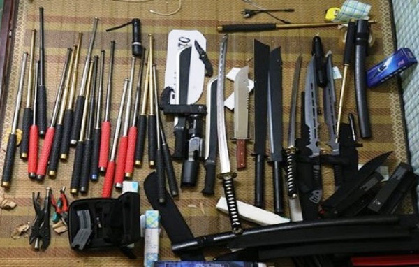 Vĩnh Phúc: Bắt kho vũ khí thơ sơ của một 9X