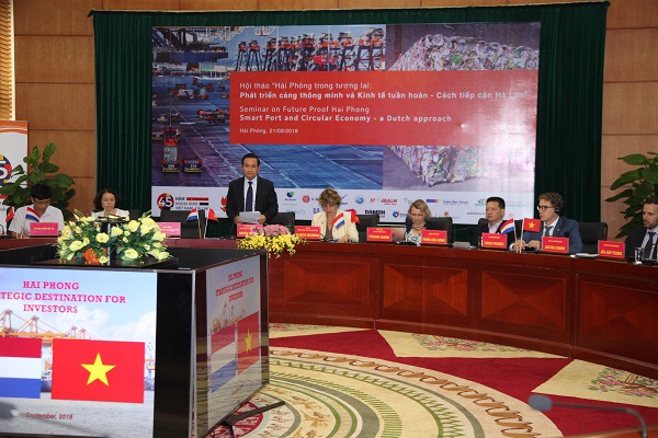 Hội thảo “Hải Phòng trong tương lai – Phát triển cảng thông minh và Nền kinh tế tuần hoàn
