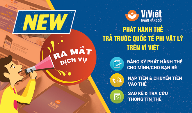 Ví Việt: Ra mắt dịch vụ phát hành thẻ trả trước quốc tế phi vật lý - Hình 1