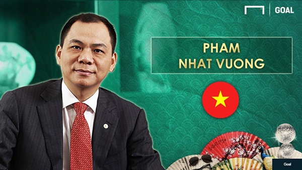 Ông chủ Tập đoàn Vingroup lọt top những ông bầu giàu nhất Châu Á