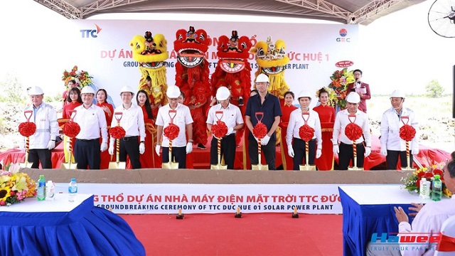 Long An: Động thổ Nhà máy Điện Mặt trời đầu tiên