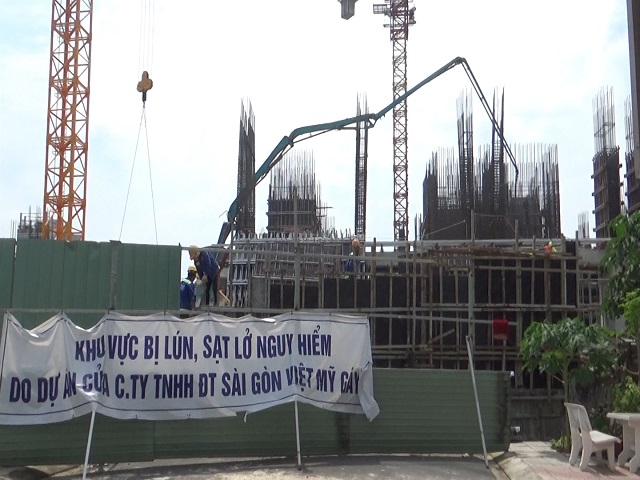 Bình Dương: Nhà nứt, đường hỏng vì thi công DA Chung cư Marina Tower, người dân bức xúc