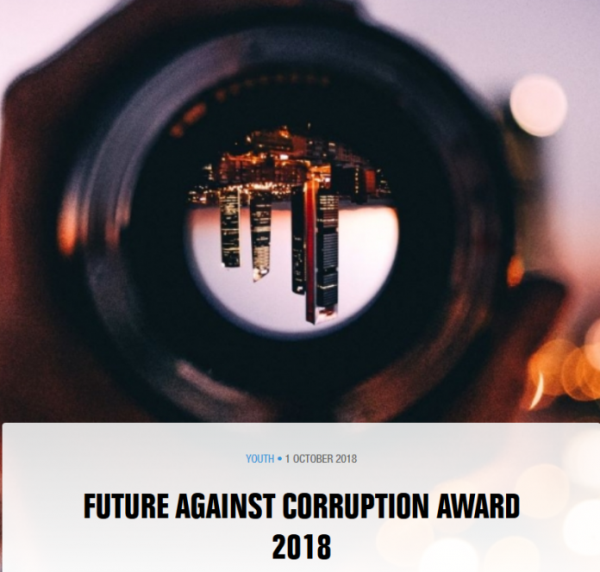 Tổ chức Minh bạch Quốc tế phát động Giải thưởng Tương lai Chống tham nhũng 2018 - Hình 1