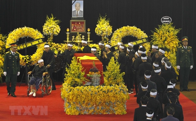 Những hình ảnh cảm động tại Lễ tang nguyên Tổng Bí thư Đỗ Mười