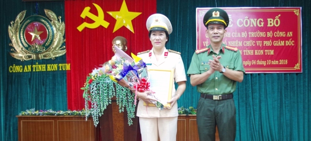Kon Tum: Lần đầu tiên có nữ Phó giám đốc công an - Hình 1