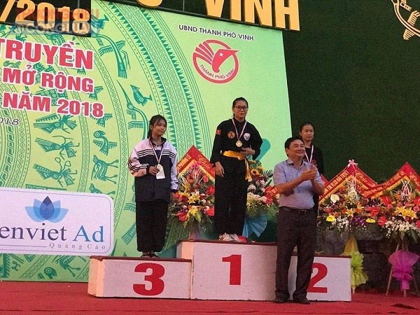 Nghệ An: Môn Phái Bình Định Gia Hà Nội đoạt cúp giải vô địch Võ cổ truyền các lứa tuổi năm 2018 - Hình 3