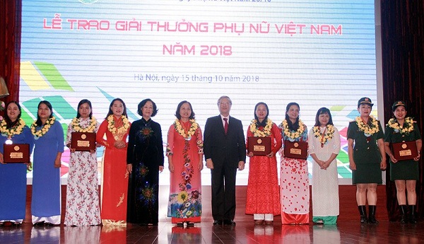 Giải thưởng Phụ nữ Việt Nam 2018: Vinh danh 15 tập thể, cá nhân - Hình 1