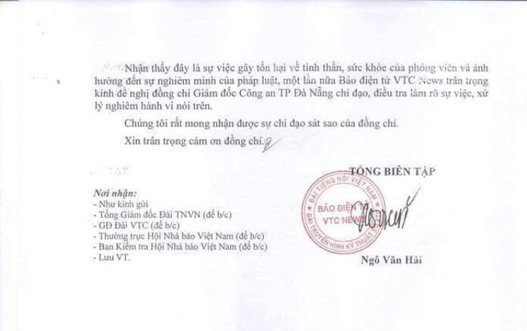 Đà Nẵng: VTC News đề nghị Công an Đà Nẵng vào cuộc điều tra - Hình 2