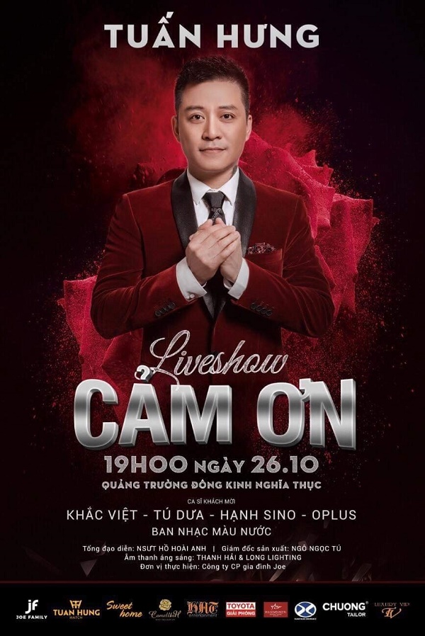Tuấn Hưng tổ chức lại liveshow 'Cảm ơn': Tri ân tình yêu của người hâm mộ