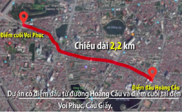 Hà Nội phê duyệt ‘siêu dự án’ đường Hoàng Cầu – Voi Phục hơn 3 tỷ đồng/m - Hình 1