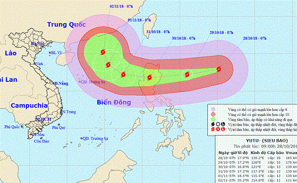 Công điện chỉ đạo ứng phó siêu bão Yutu gần Biển Đông - Hình 1