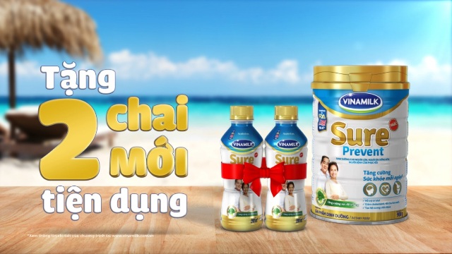 Vinamilk Sure Prevent Chai mới - Món quà sức khoẻ gửi trọn yêu thương