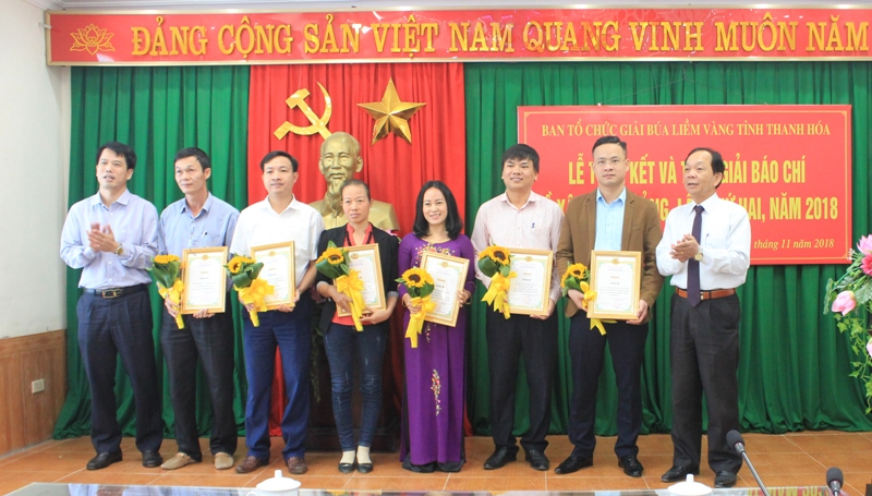 Thanh Hóa: Trao giải báo chí Búa liềm vàng năm 2018