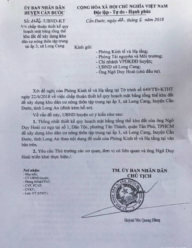 Huyện Cần Đước - Long An: Chính quyền có 