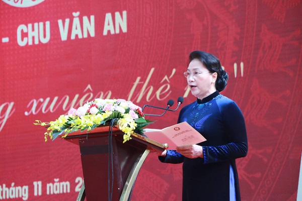 Chủ tịch Quốc hội tham dự Lễ kỉ niệm 110 năm thành lập Trường THPT Chu Văn An - Hình 1