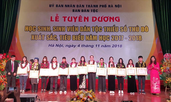 Hà Nội: Tuyên dương 125 học sinh, sinh viên dân tộc thiểu số Thủ đô xuất sắc tiêu biểu