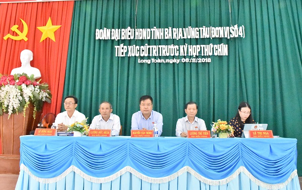 BR-VT: Đại biểu HĐND tỉnh tiếp xúc cử tri thành phố Bà Rịa