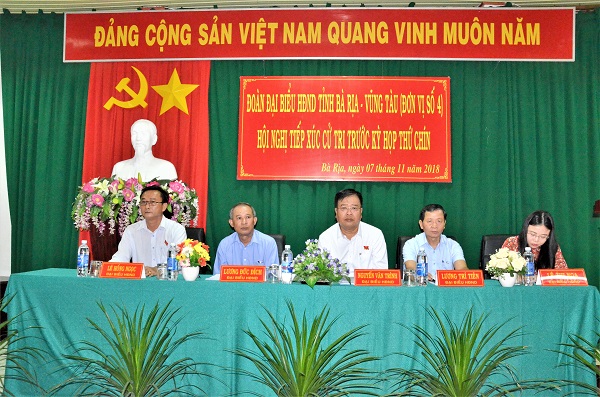 Ngày làm việc thứ 2 của đoàn Đại biểu HĐND tỉnh BR-VT với cử tri thành phố Bà Rịa