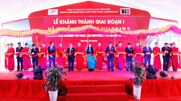 Khánh thành giai đoạn 1 KCN Thăng Long – Vĩnh Phúc