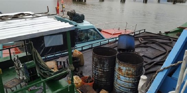 BR - VT: Đội Kiểm soát Hải quan phối hợp bắt giữ vụ vận chuyển trái phép xăng dầu